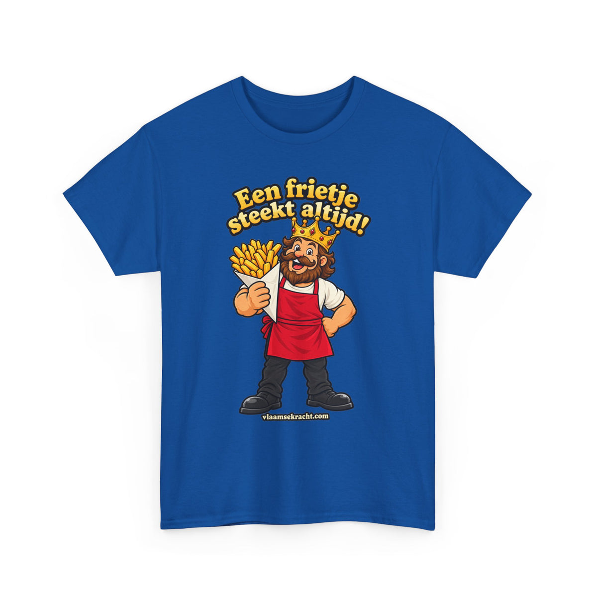 FRIETKONING Unisex T-shirt | Vlaamse Humor | VlaamseKracht®