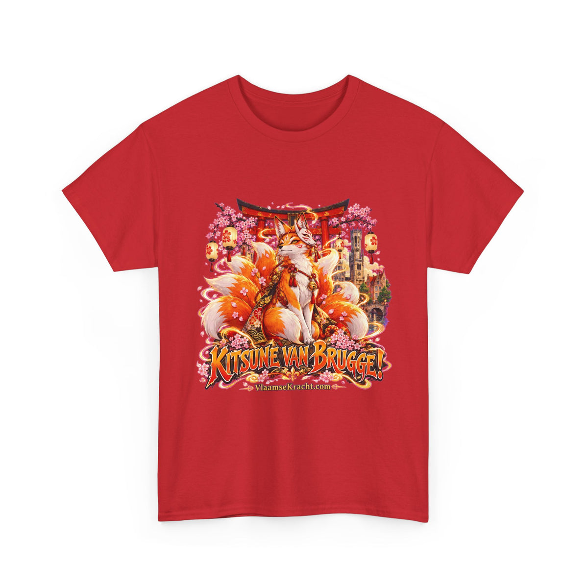 KITSUNE VAN BRUGGE! Unisex T-shirt | Anime | VlaamseKracht®