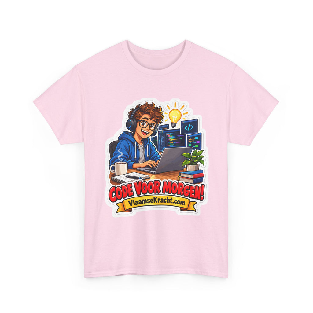 CODE VOOR MORGEN! Unisex T-shirt | De Programmeur | VlaamseKracht®