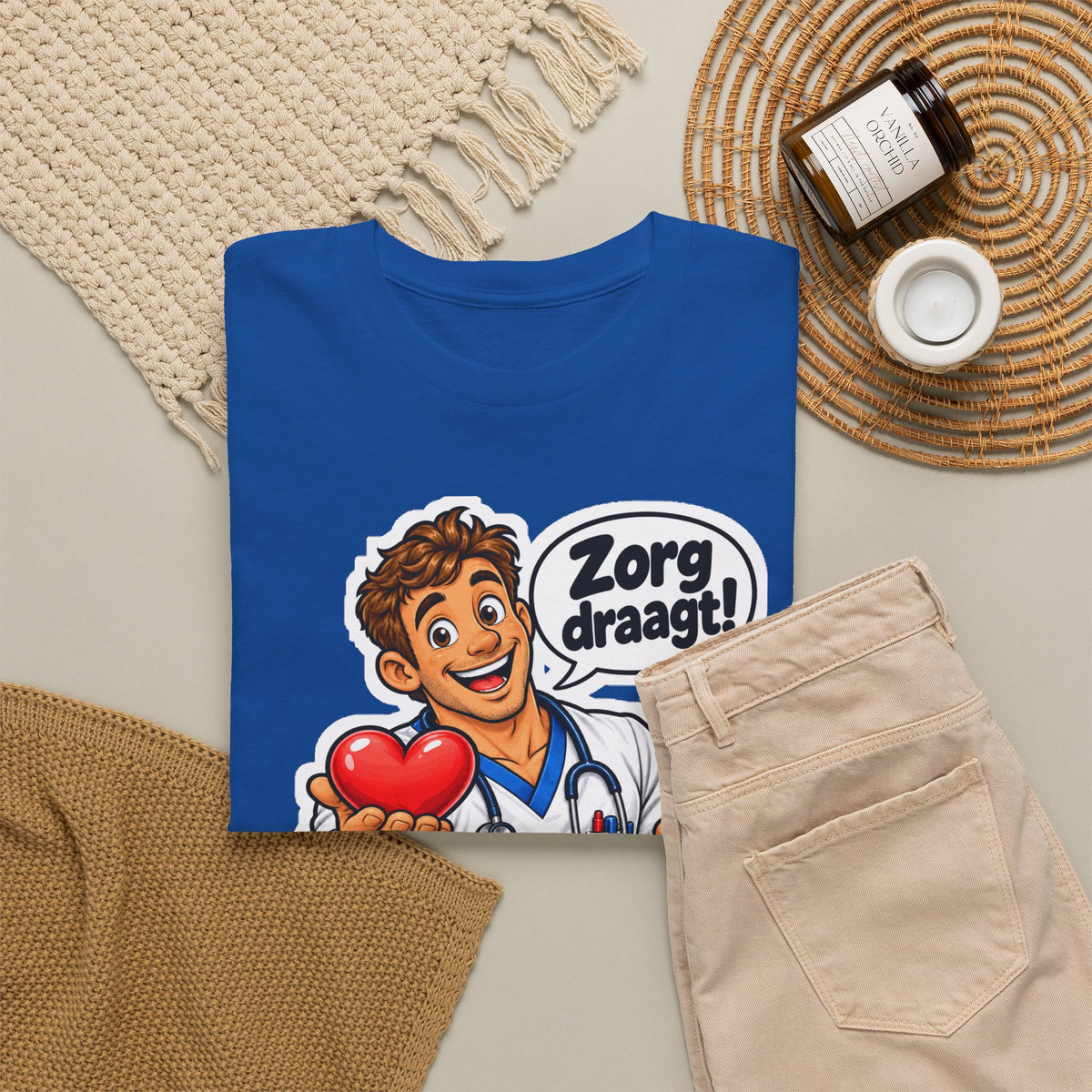 ZORG DRAAGT! Unisex T-shirt | De Verpleger | VlaamseKracht®