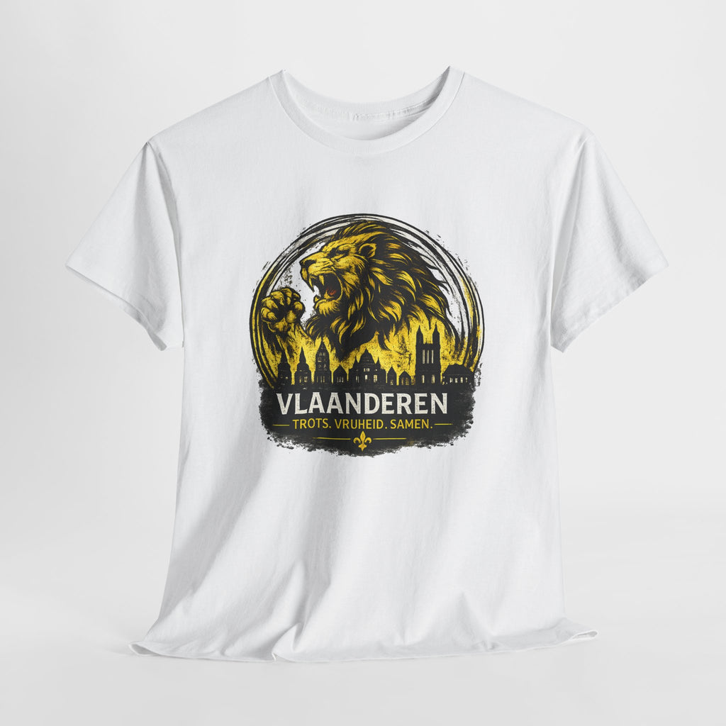 Premium Vlaamse Leeuw Vlaanderen T-Shirt – In Hart en Daad | VlaamseKracht®