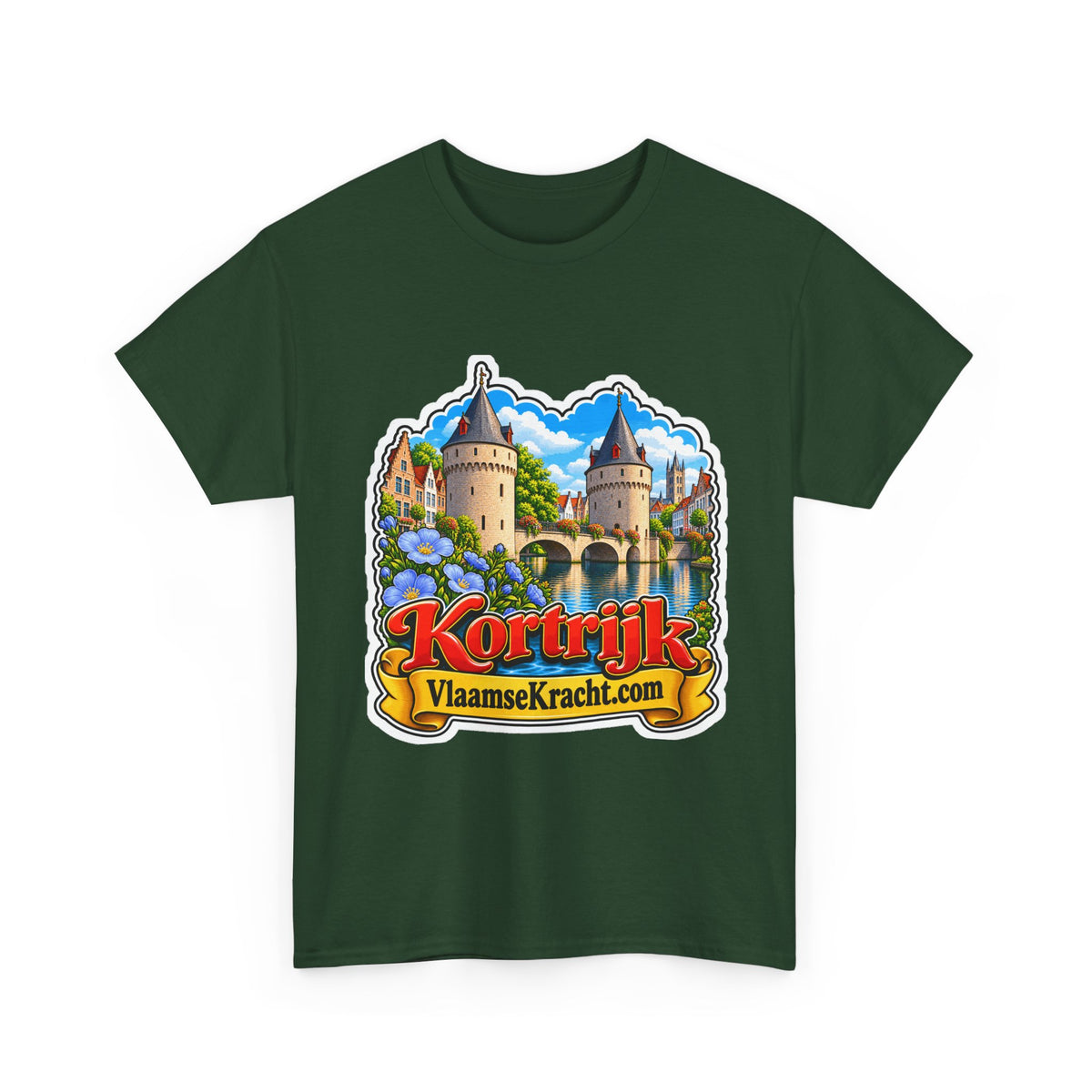 KORTRIJK Unisex T-shirt | Vlaamse Stad | VlaamseKracht®