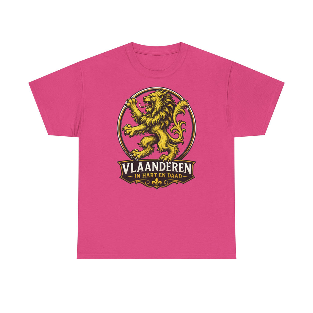 Premium Vlaamse Leeuw Vlaanderen Color Edition T-Shirt | In Hart en Daad | Unisex  | VlaamseKracht®