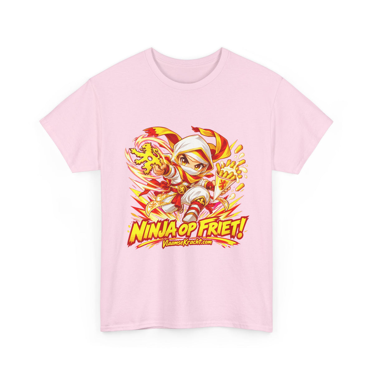 NINJA OP FRIET! Unisex T-shirt | Anime | VlaamseKracht®