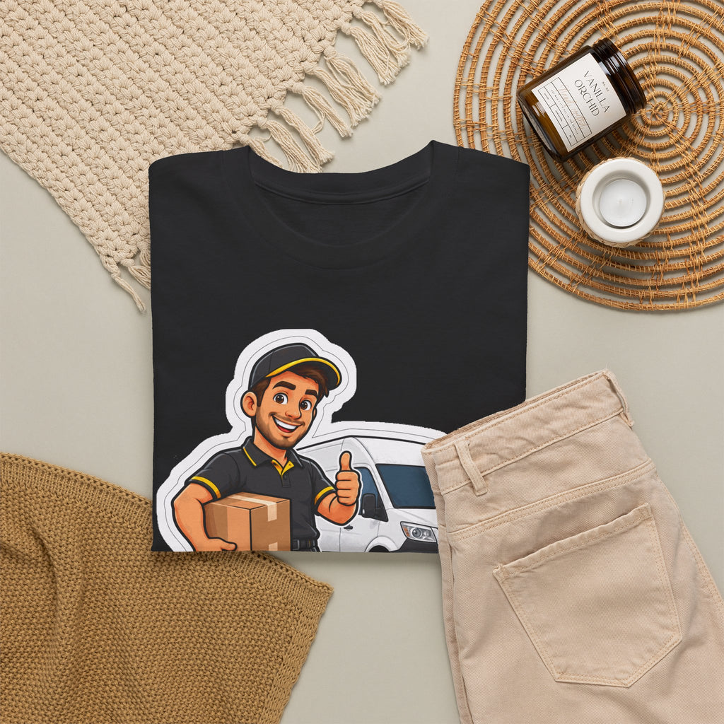 PAKJE ONDERWEG! Unisex T-shirt | De Pakjesbezorger | VlaamseKracht®