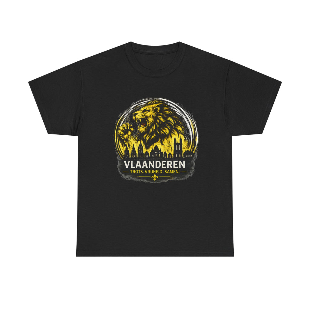 Premium Vlaamse Leeuw Vlaanderen T-Shirt – In Hart en Daad | VlaamseKracht®
