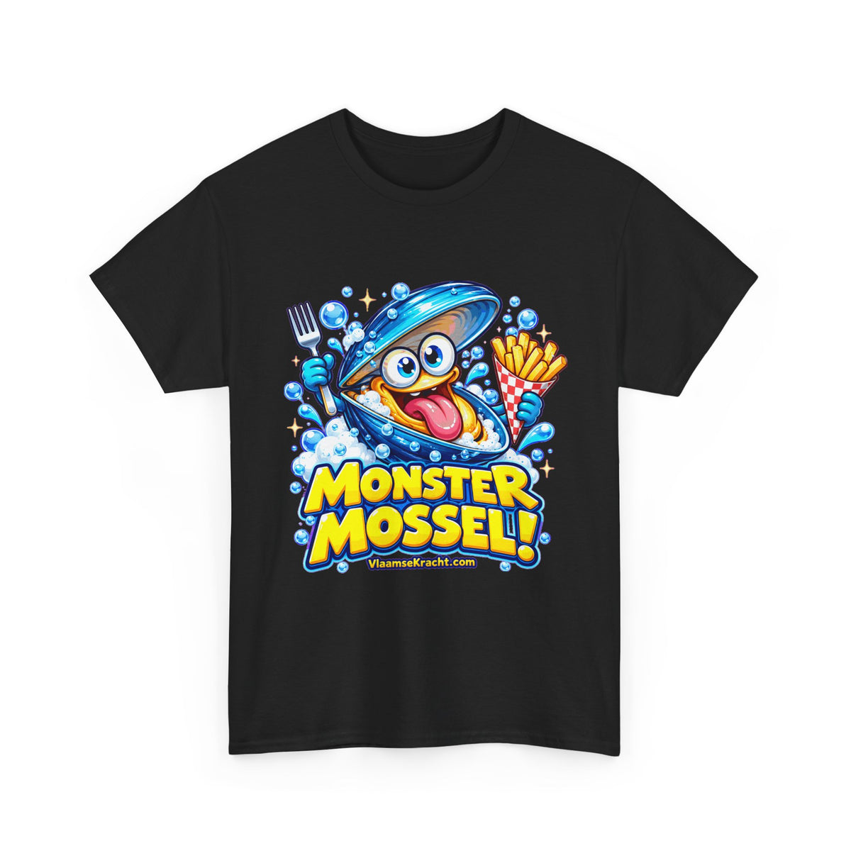MONSTER MOSSEL! Unisex T-shirt | Cartoon | VlaamseKracht®