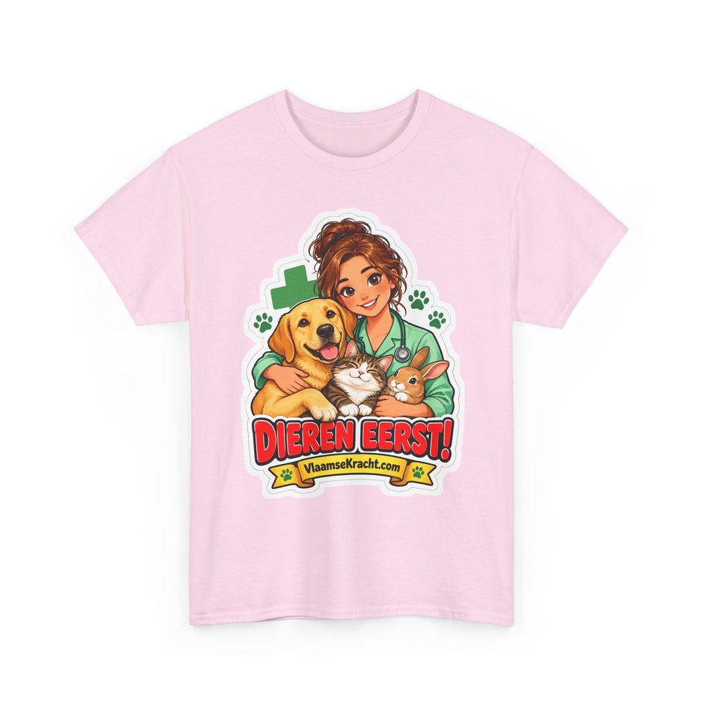 DIEREN EERST! Unisex T-shirt | De Dierenarts | VlaamseKracht®