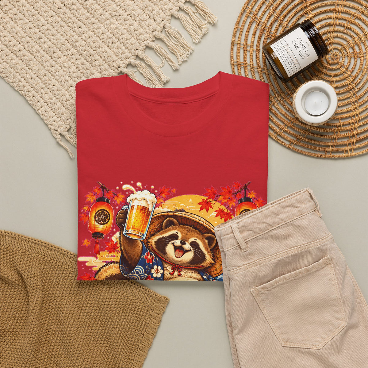 TANUKI PROOST! Unisex T-shirt | Japans | VlaamseKracht®