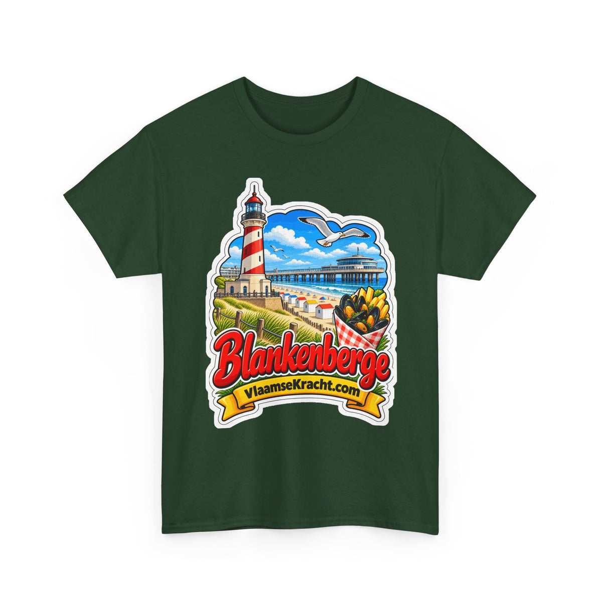 BLANKENBERGE Unisex T-shirt | Vlaamse Stad | VlaamseKracht®