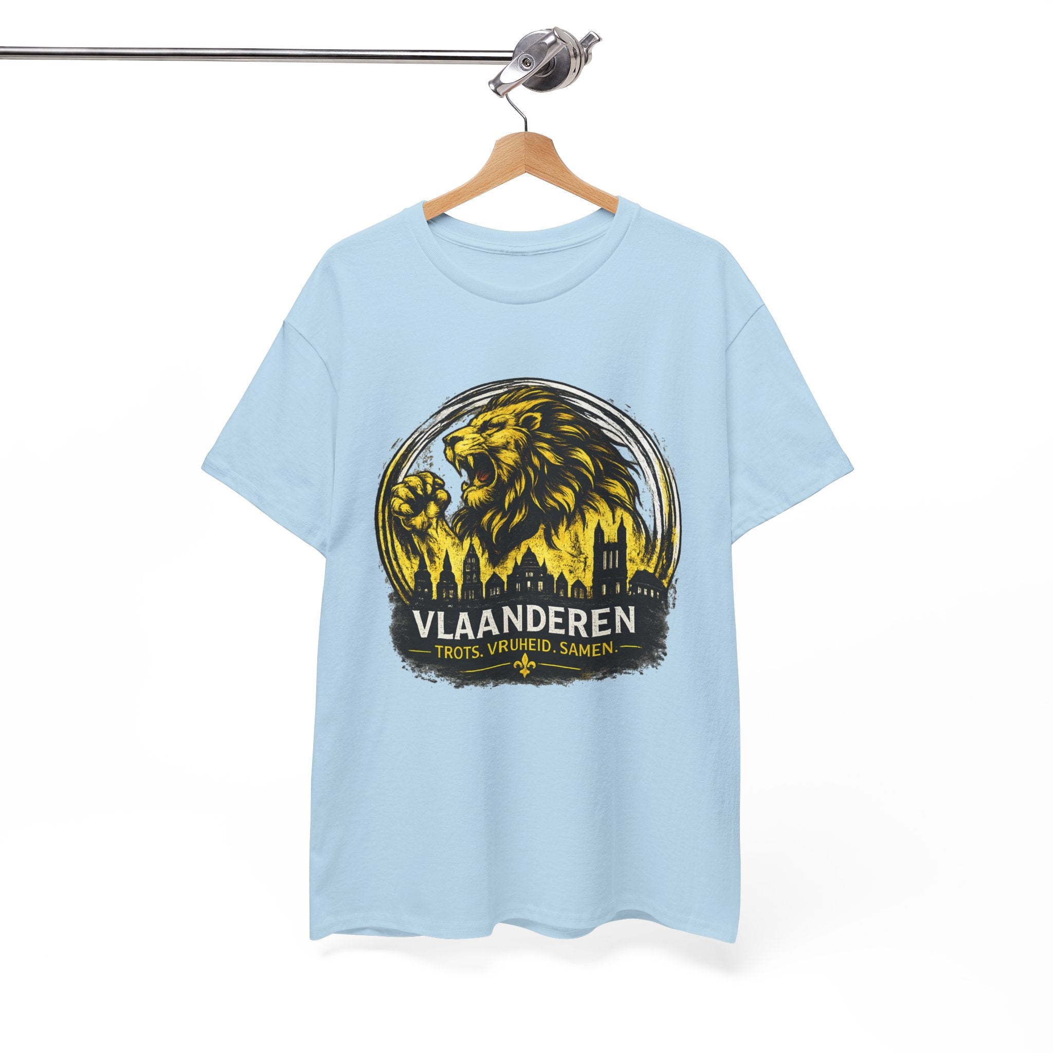 Premium Vlaamse Leeuw Vlaanderen T-Shirt – In Hart en Daad | VlaamseKracht®
