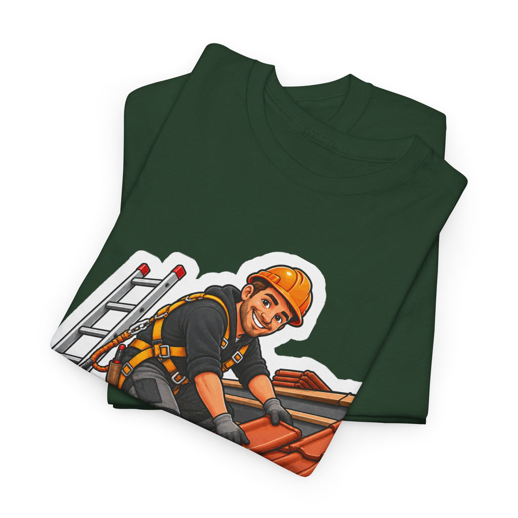 DROOG BOVEN HET HOOFD! Unisex T-shirt | De Dakwerker | VlaamseKracht®