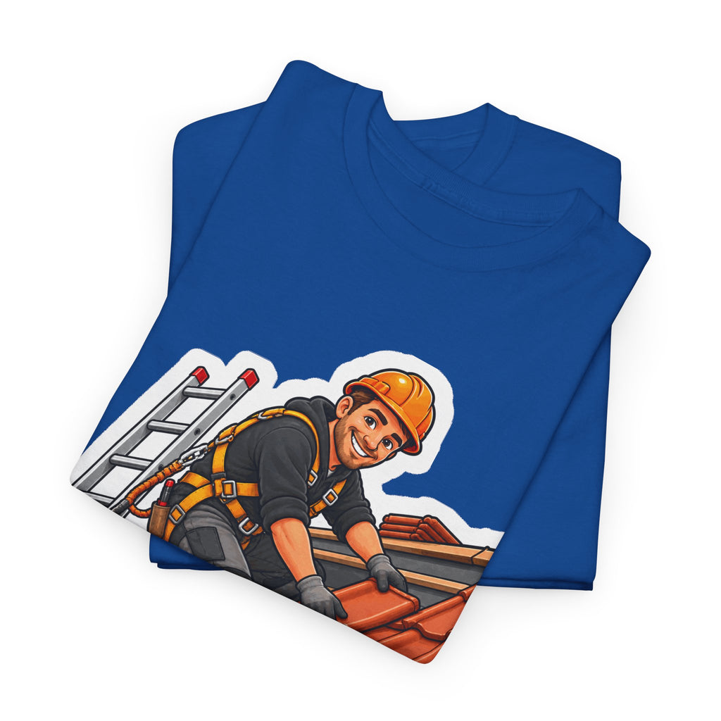 DROOG BOVEN HET HOOFD! Unisex T-shirt | De Dakwerker | VlaamseKracht®
