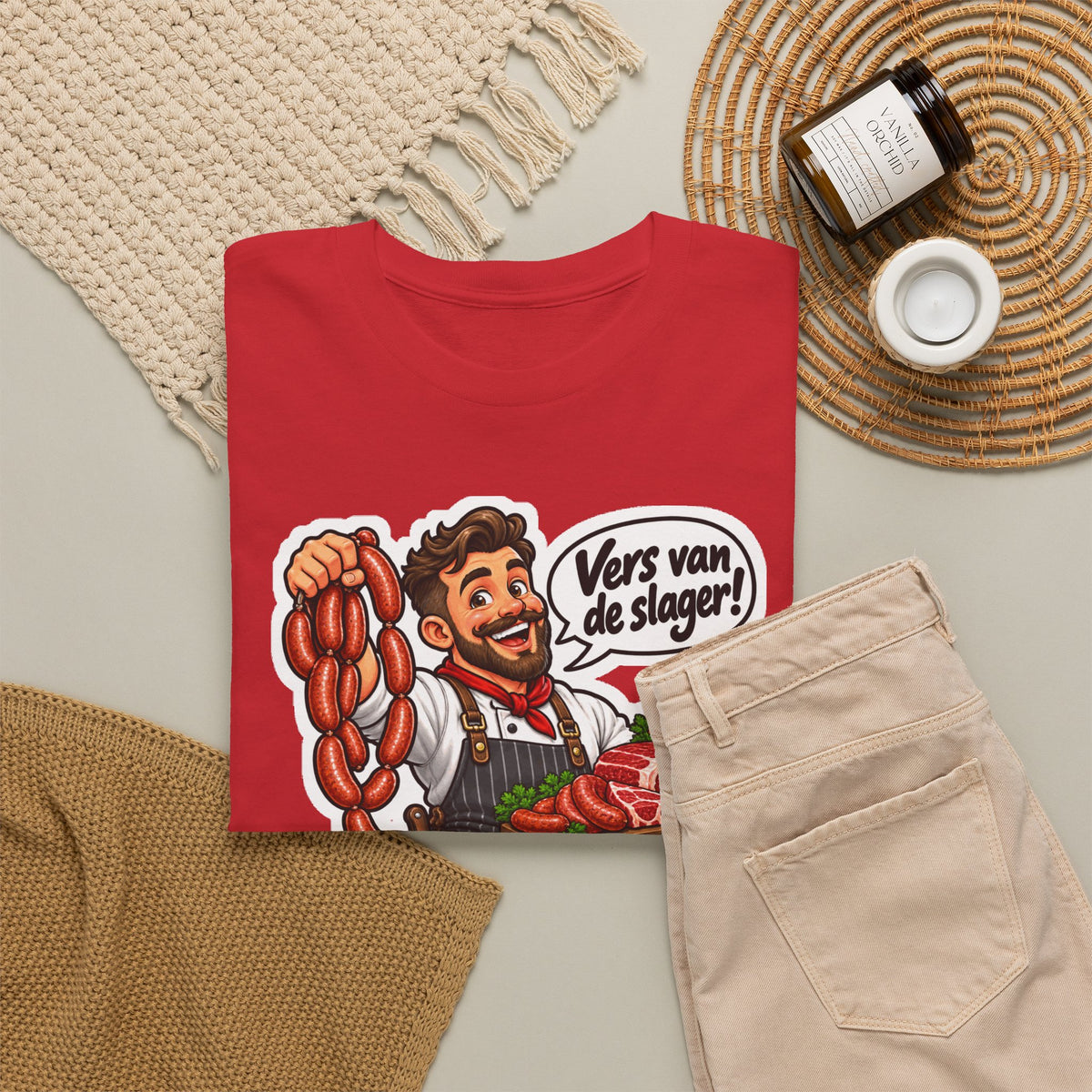 VERS VAN DE SLAGER! Unisex T-shirt | De Slager | VlaamseKracht®