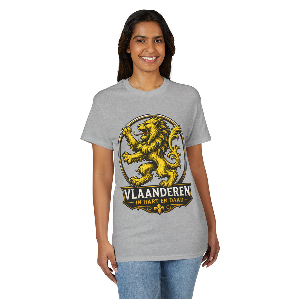 Premium Vlaamse Leeuw Unisex DryBlend® T-Shirt | VlaamseKracht®