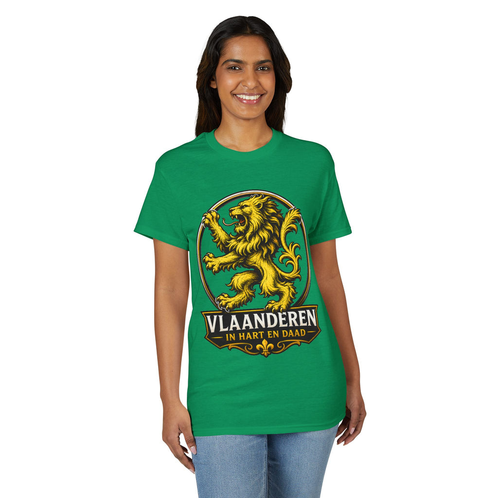 Premium Vlaamse Leeuw Unisex DryBlend® T-Shirt | VlaamseKracht®
