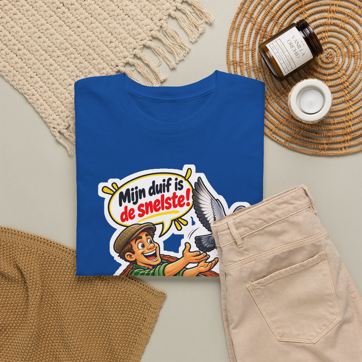 MIJN DUIF IS DE SNELSTE! Unisex T-shirt | Duivenmelker | VlaamseKracht®