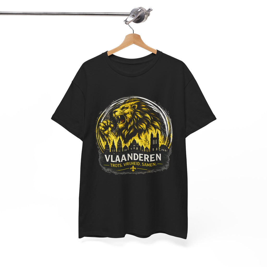 Premium Vlaamse Leeuw Vlaanderen T-Shirt – In Hart en Daad | VlaamseKracht®