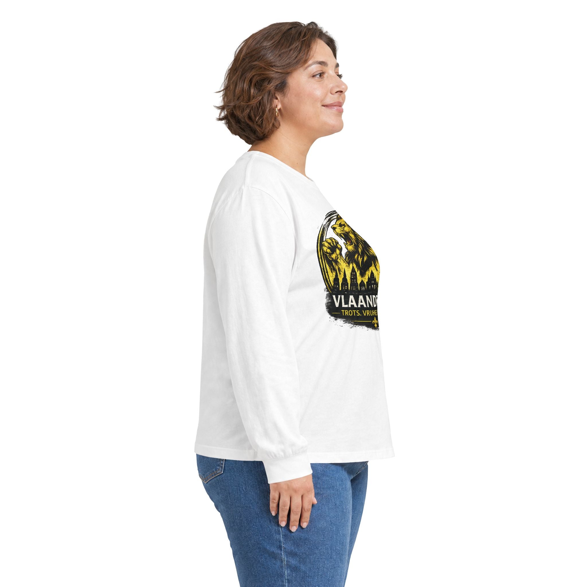 Premium Vlaamse Leeuw Vlaanderen Color Edition T-Shirt | In Hart en Daad | Unisex  | VlaamseKracht®