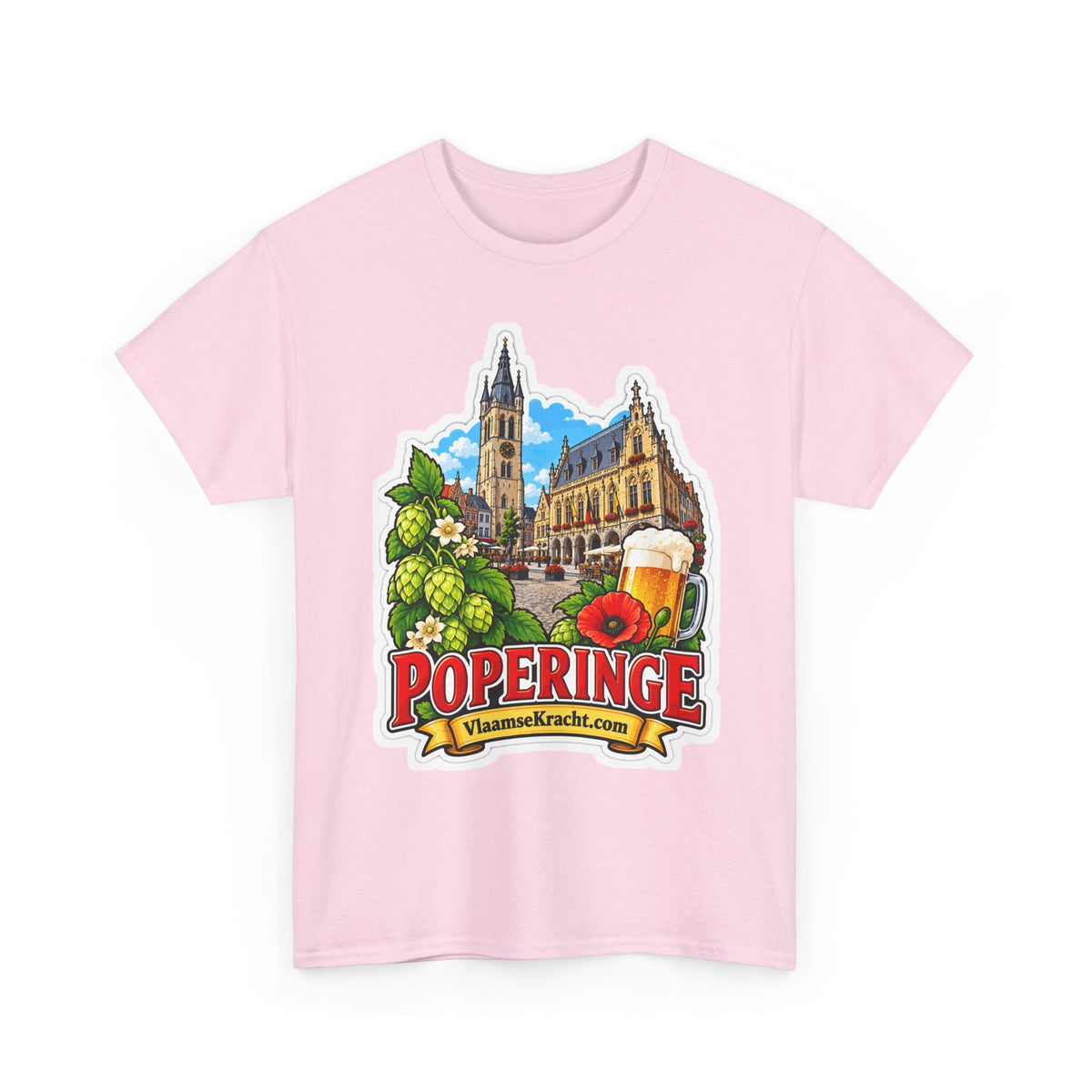 POPERINGE Unisex T-shirt | Vlaamse Stad | VlaamseKracht®