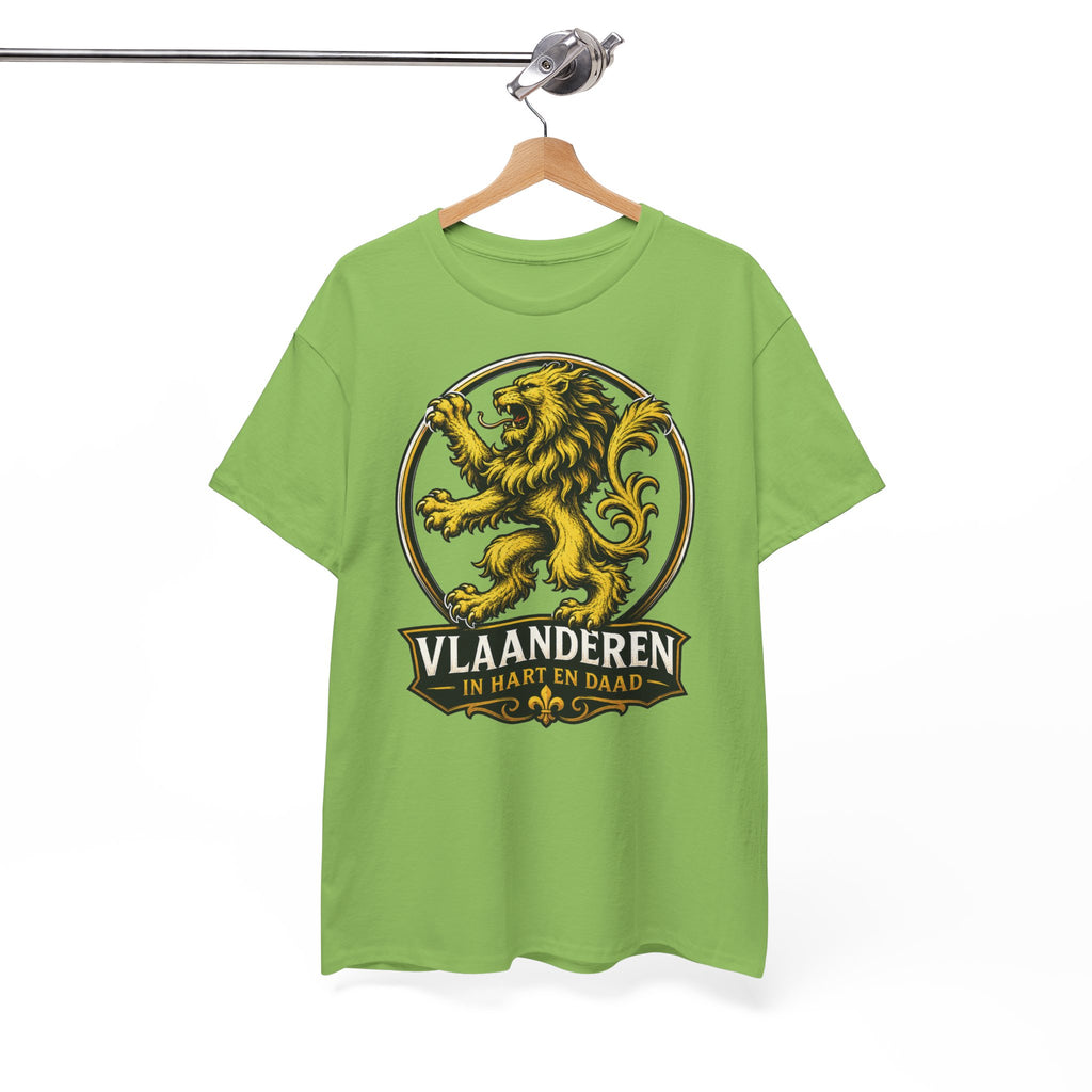 Premium Vlaamse Leeuw Vlaanderen Color Edition T-Shirt | In Hart en Daad | Unisex  | VlaamseKracht®