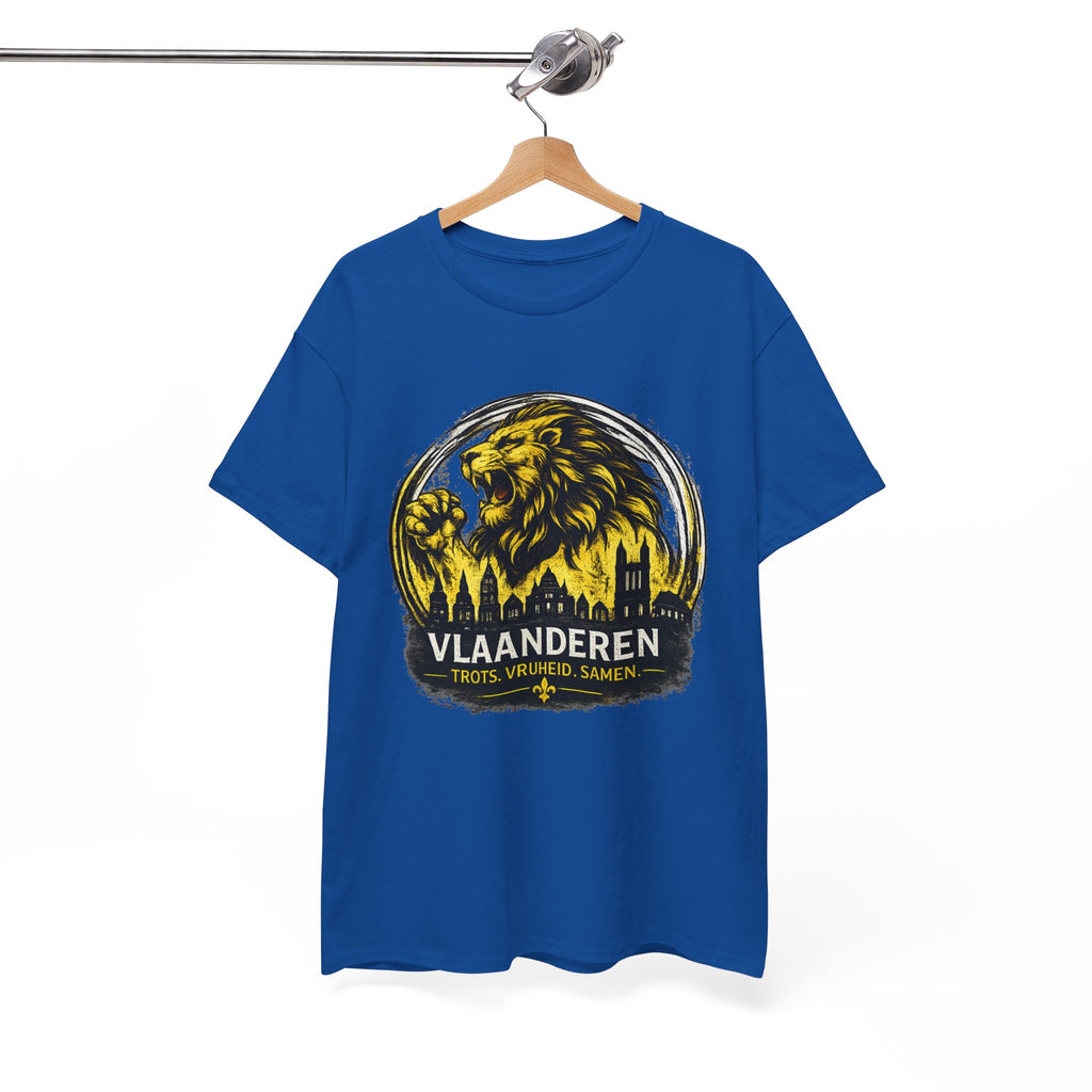 Premium Vlaamse Leeuw Vlaanderen T-Shirt – In Hart en Daad | VlaamseKracht®