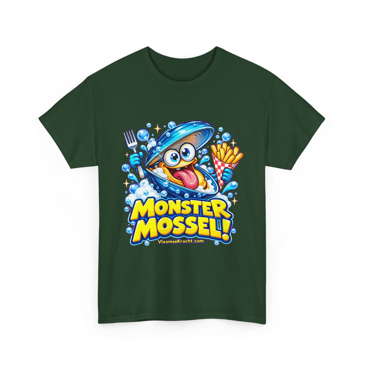 MONSTER MOSSEL! Unisex T-shirt | Cartoon | VlaamseKracht®