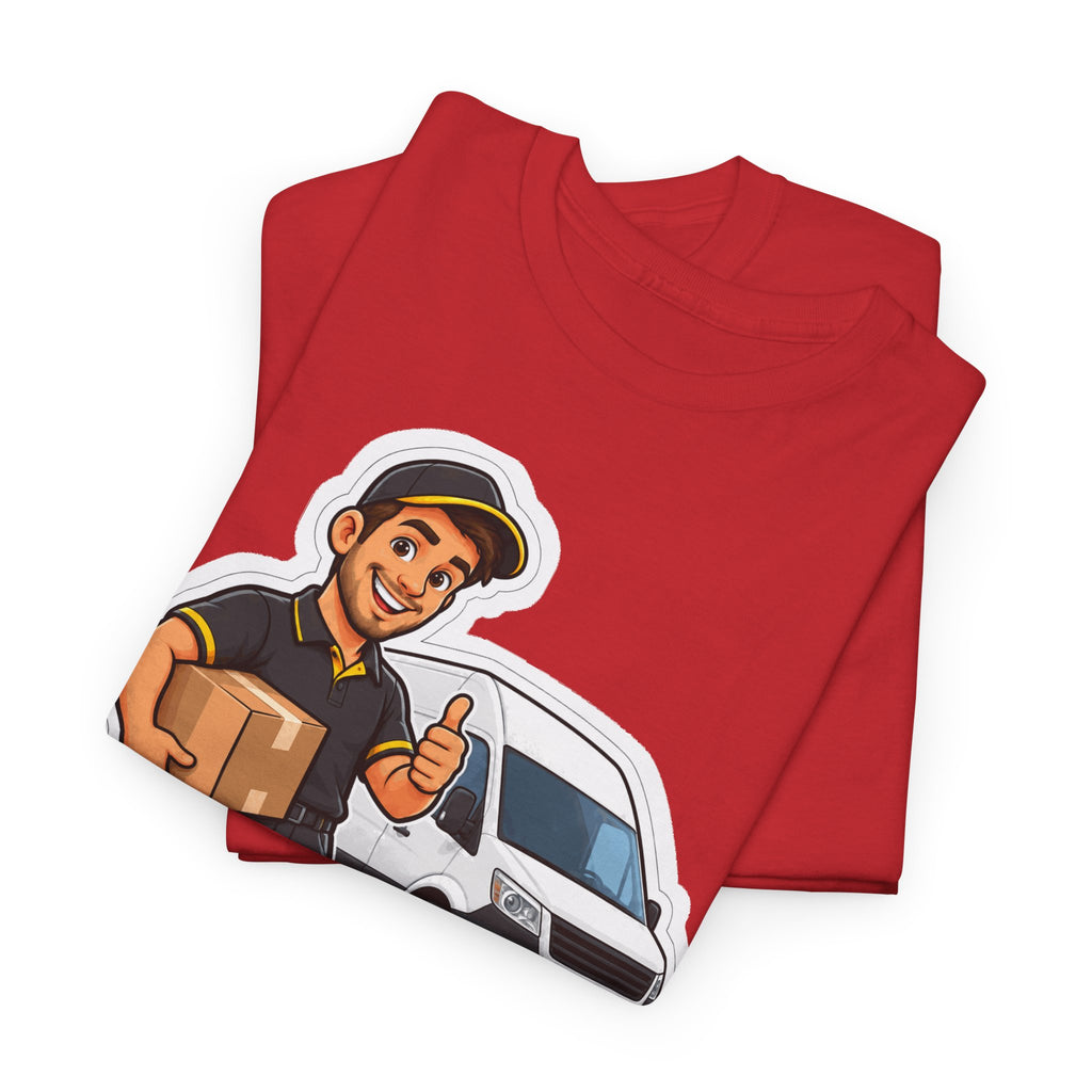 PAKJE ONDERWEG! Unisex T-shirt | De Pakjesbezorger | VlaamseKracht®