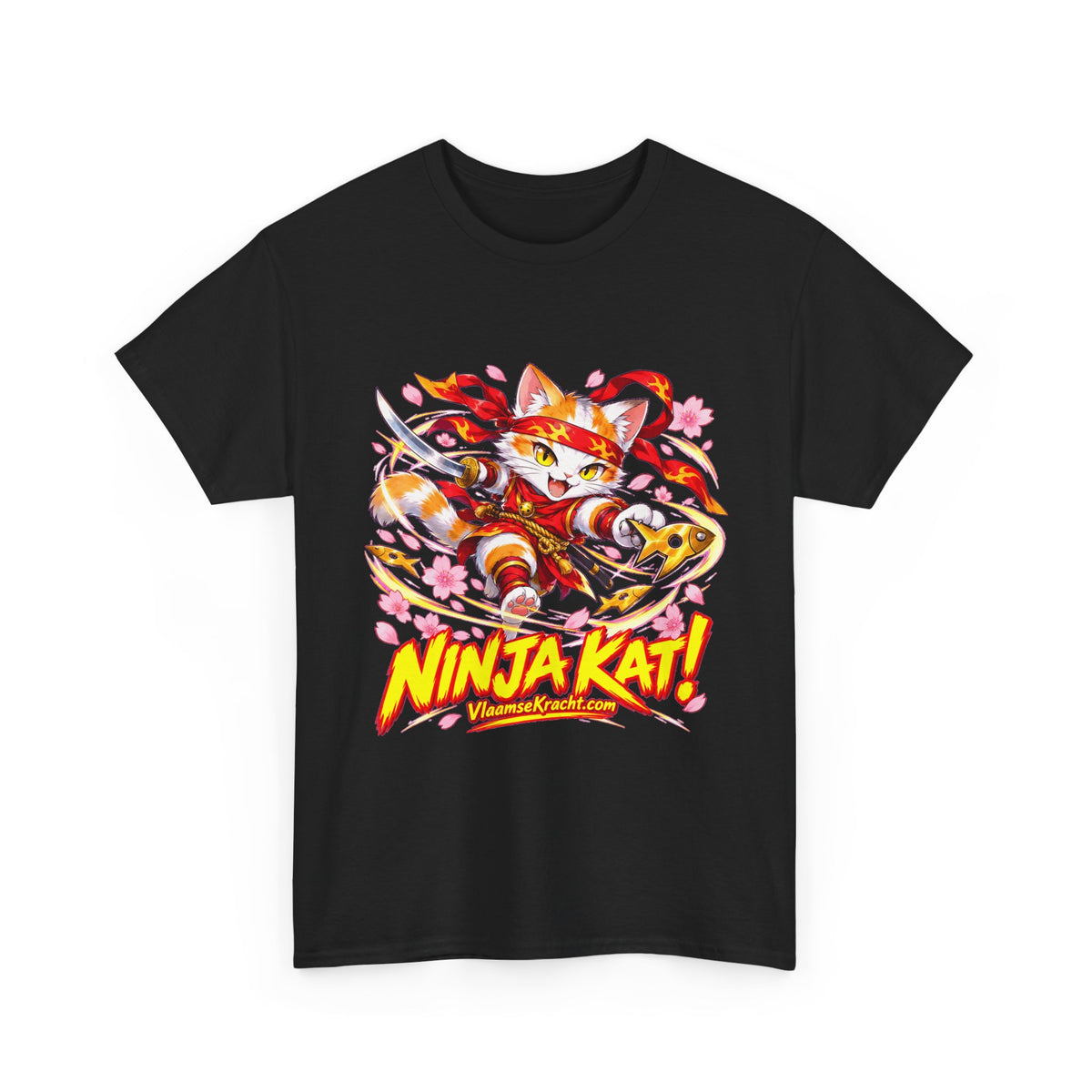 NINJA KAT! Unisex T-shirt | Anime | VlaamseKracht®
