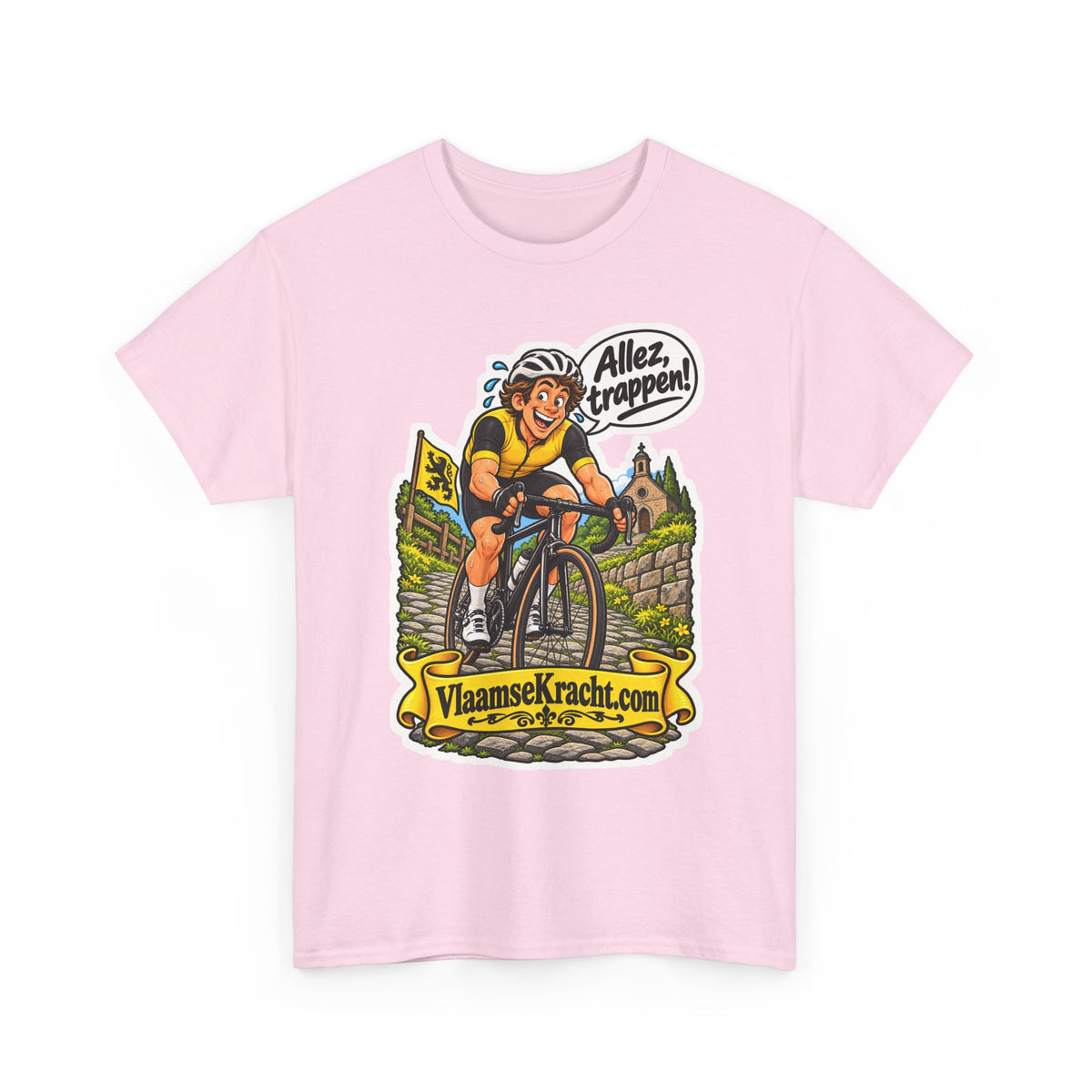 ALLEZ, TRAPPEN! Unisex T-shirt | De Wielrenner | VlaamseKracht®