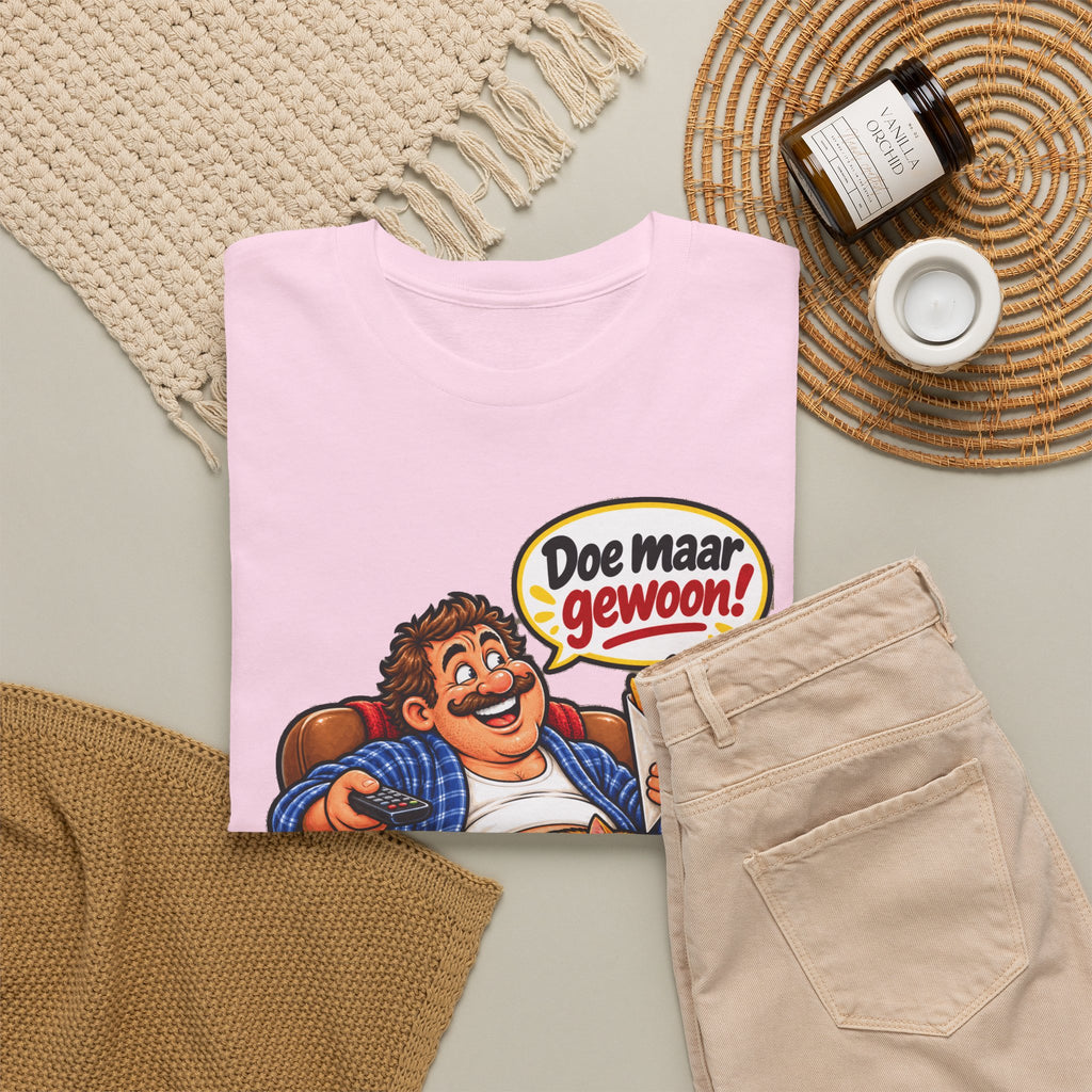 DOE MAAR GEWOON Unisex T-shirt | Gezellig Thuis | VlaamseKracht®