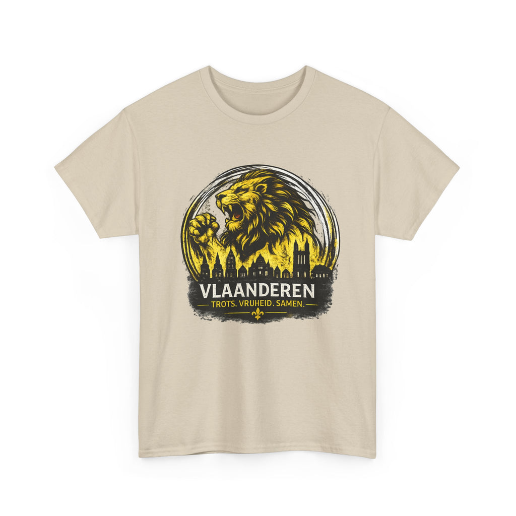 Premium Vlaamse Leeuw Vlaanderen T-Shirt – In Hart en Daad | VlaamseKracht®