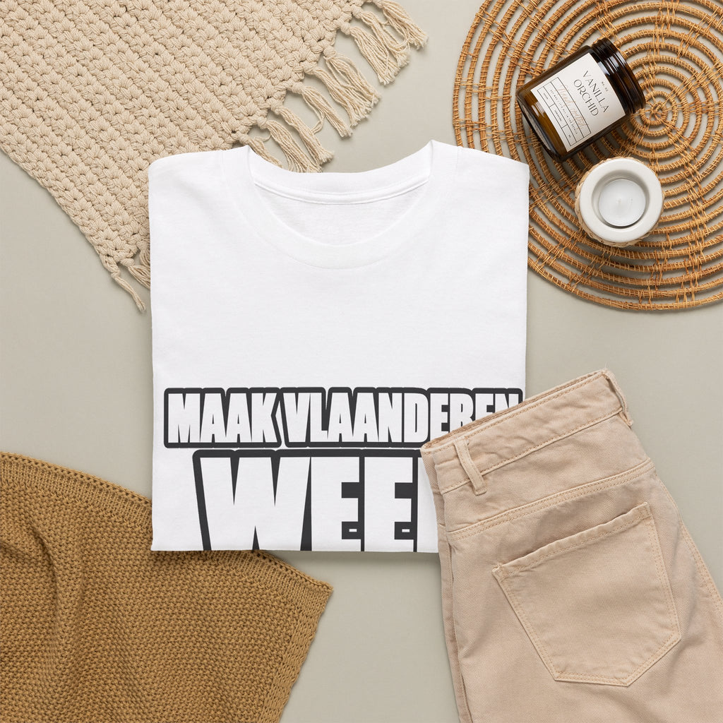 MAAK VLAANDEREN WEER GROOT Unisex T-shirt | Vlaamse Trots | VlaamseKracht®