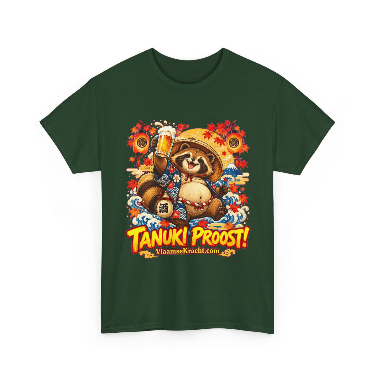 TANUKI PROOST! Unisex T-shirt | Japans | VlaamseKracht®