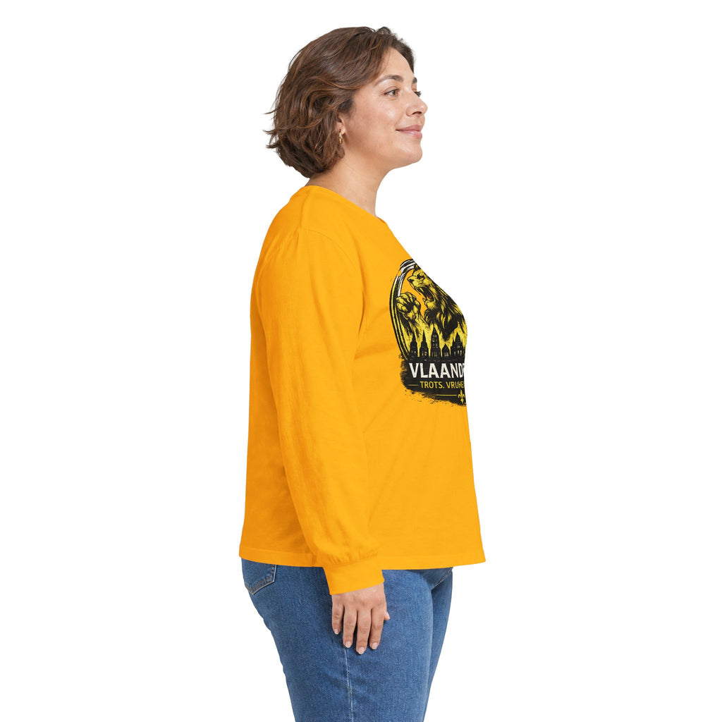 Premium Vlaamse Leeuw Vlaanderen Color Edition T-Shirt | In Hart en Daad | Unisex  | VlaamseKracht®