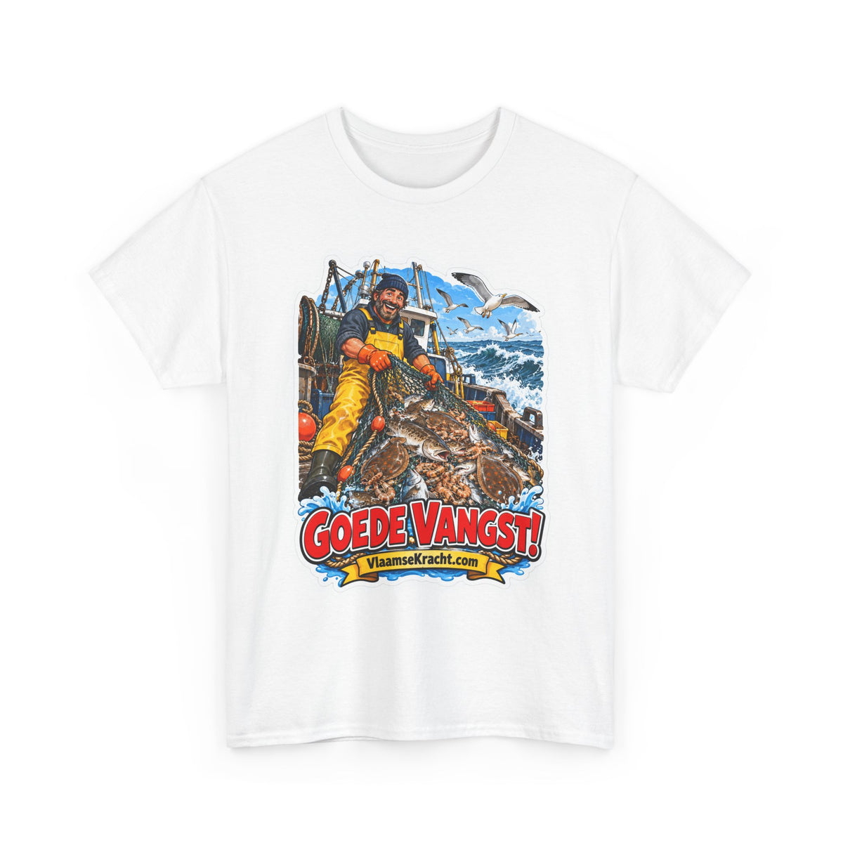 GOEDE VANGST! Unisex T-shirt | De Visser | VlaamseKracht®
