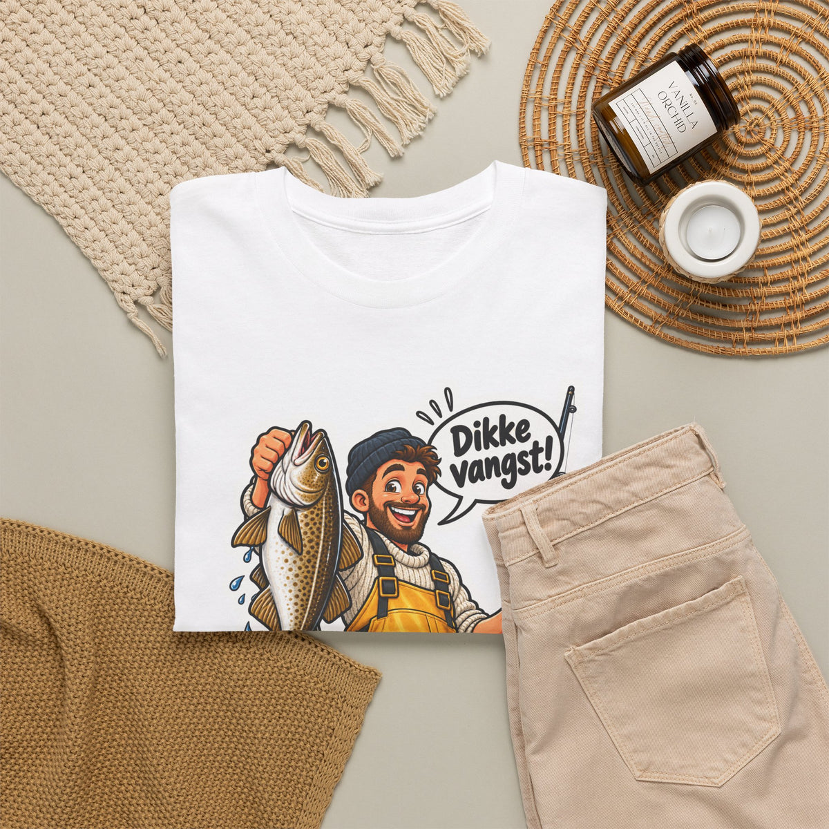 DIKKE VANGST! Unisex T-shirt | De Visser | VlaamseKracht®
