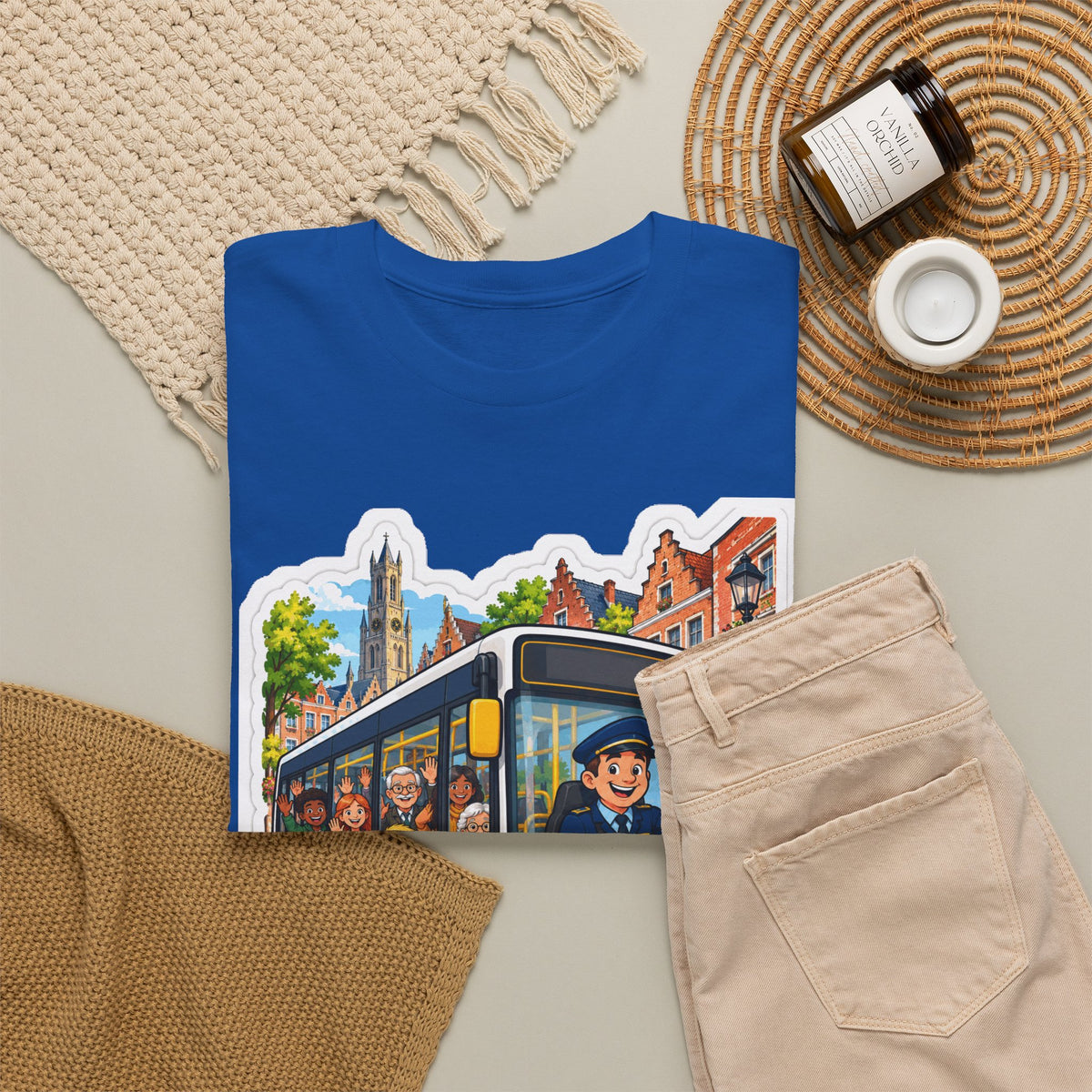 IEDEREEN MEE! Unisex T-shirt | De Buschauffeur | VlaamseKracht®