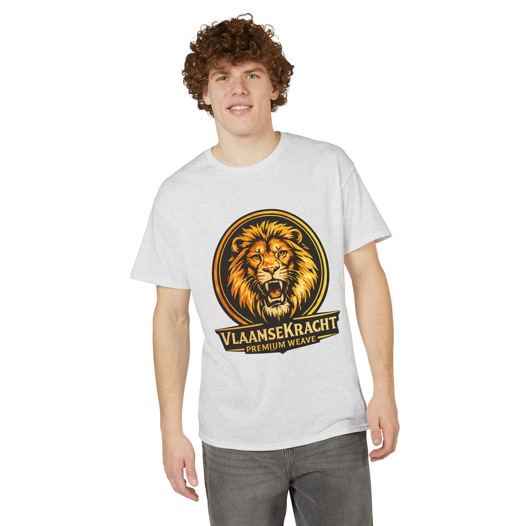 VlaamseKracht Roaring Lion Graphic T-Shirt — Premium Belgian Pride Tee