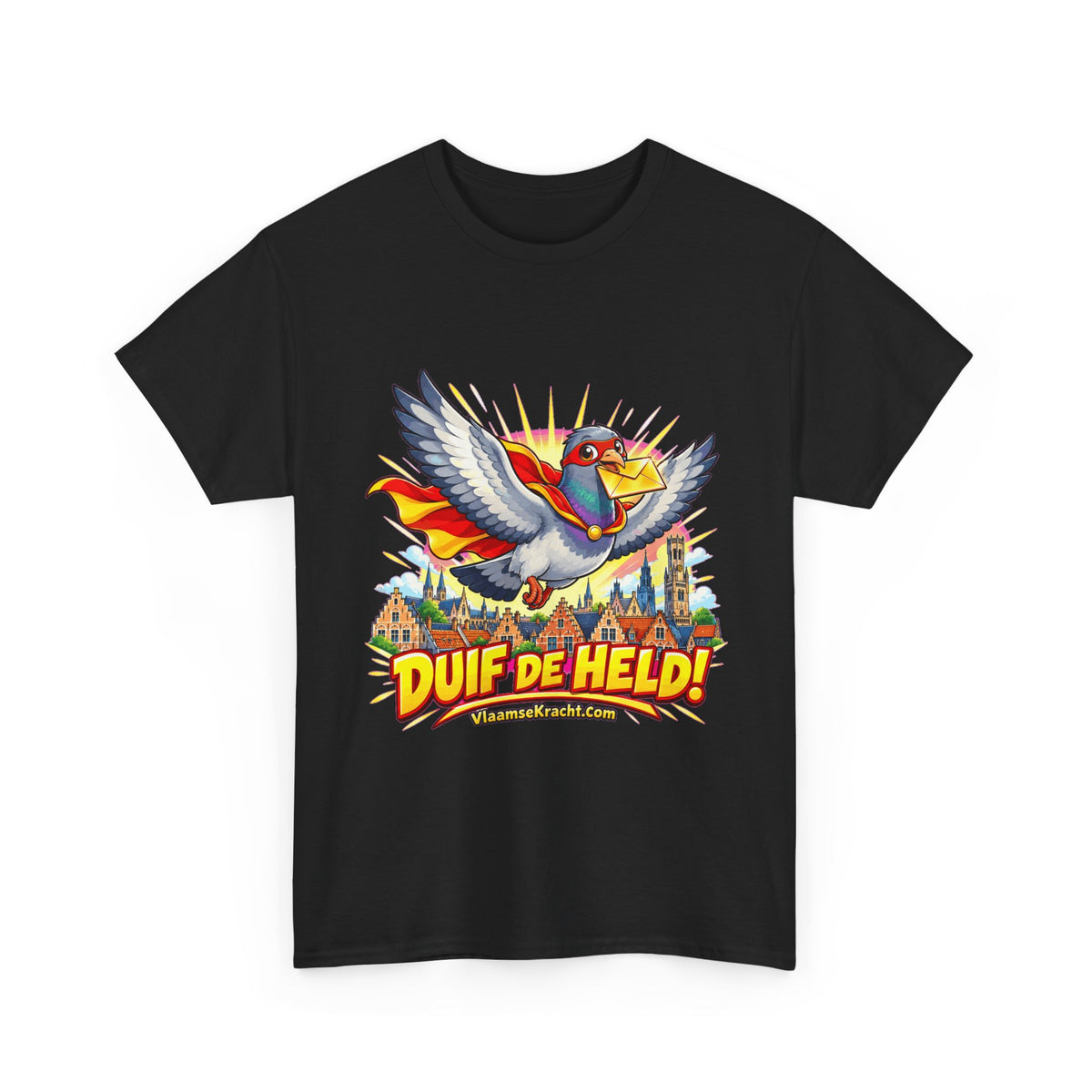 DUIF DE HELD! Unisex T-shirt | Cartoon | VlaamseKracht®