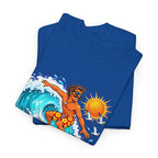 GOLVEN RIJDEN! Unisex T-shirt | Retro Surf | VlaamseKracht®