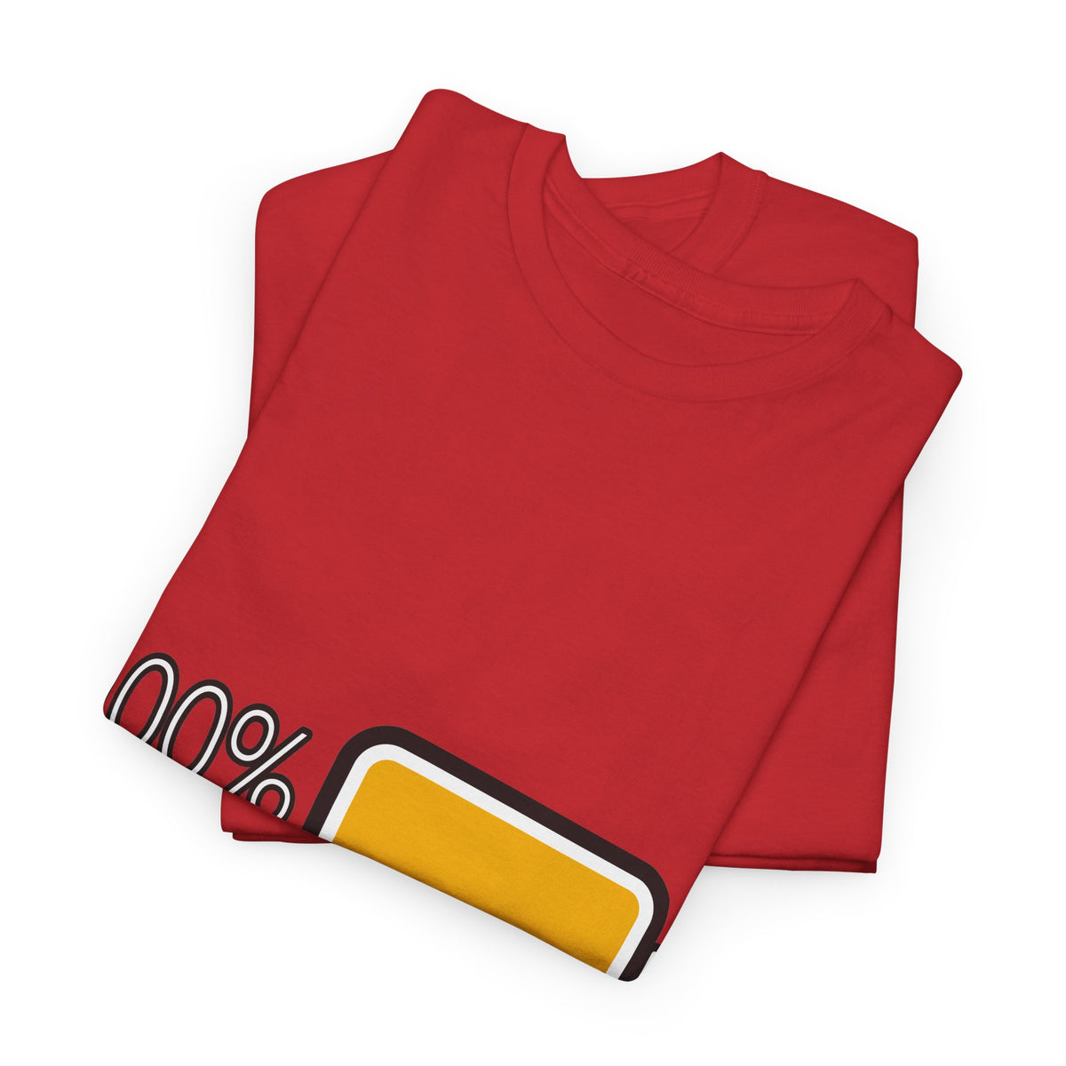 100% Kracht Unisex T-shirt | Volle Batterij | VlaamseKracht®