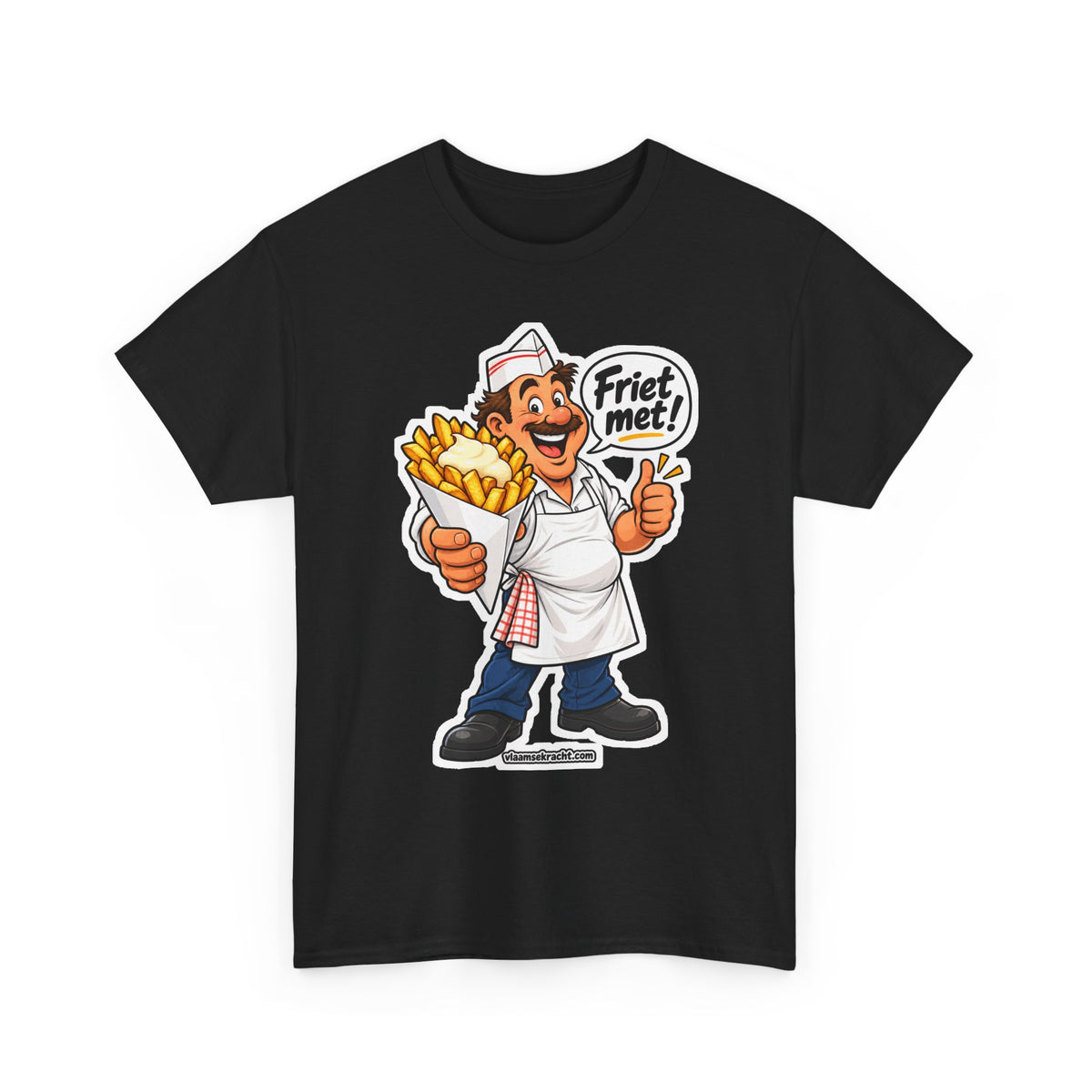 FRIET MET! Unisex T-shirt | Vlaamse Frituur | VlaamseKracht®