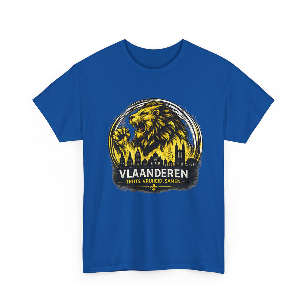 Premium Vlaamse Leeuw Vlaanderen T-Shirt – In Hart en Daad | VlaamseKracht®