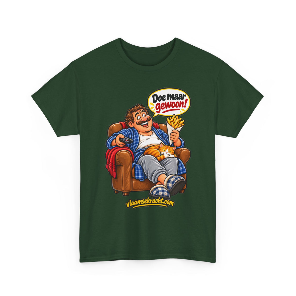 DOE MAAR GEWOON Unisex T-shirt | Gezellig Thuis | VlaamseKracht®
