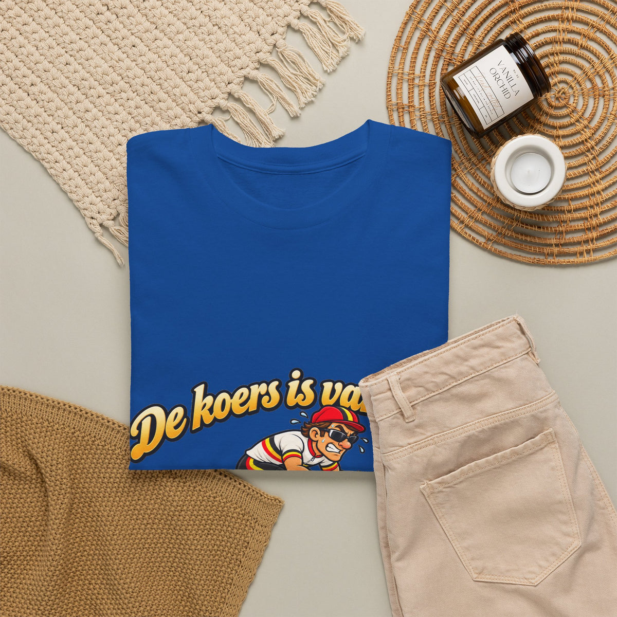 WIELRENNER Unisex T-shirt | De koers is van ons | VlaamseKracht®