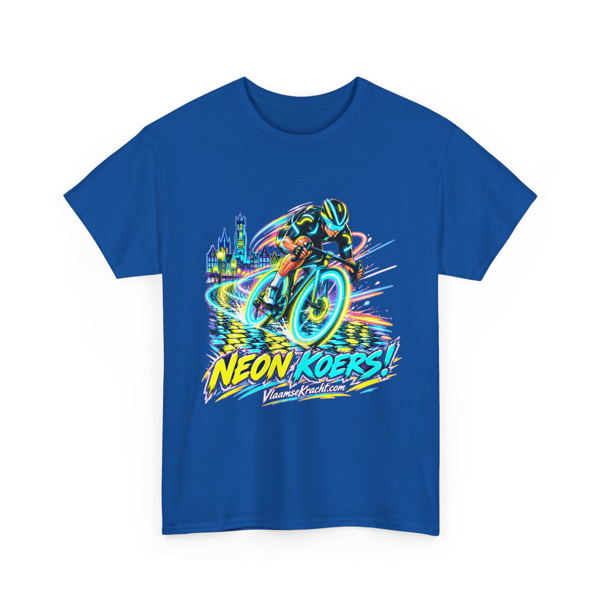 NEON KOERS! Unisex T-shirt | Cyberpunk | VlaamseKracht®