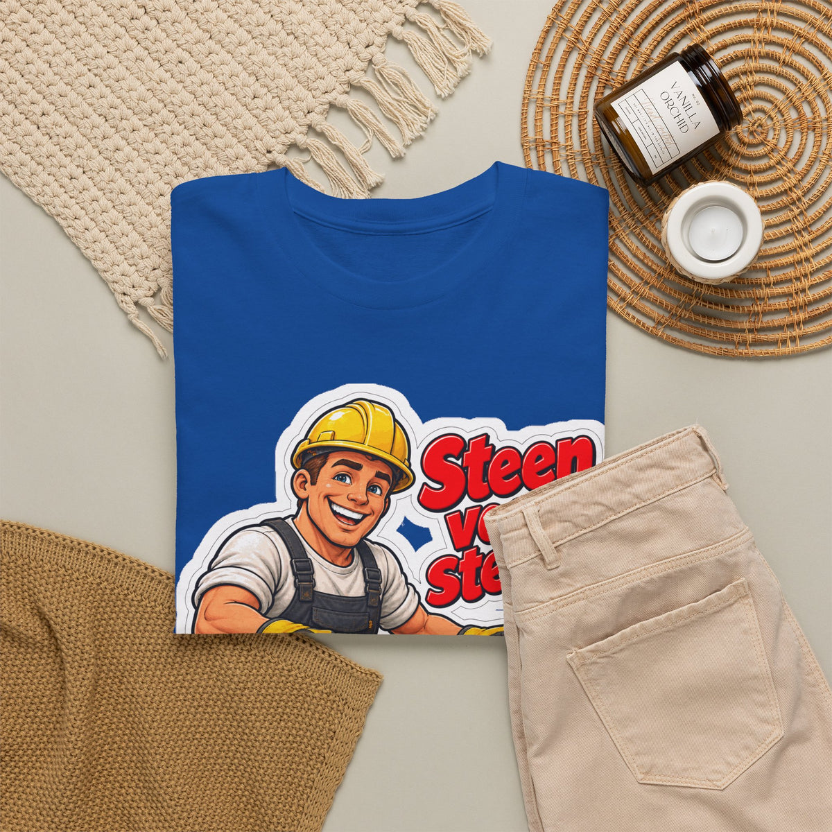 STEEN VOOR STEEN! Unisex T-shirt | De Metselaar | VlaamseKracht®