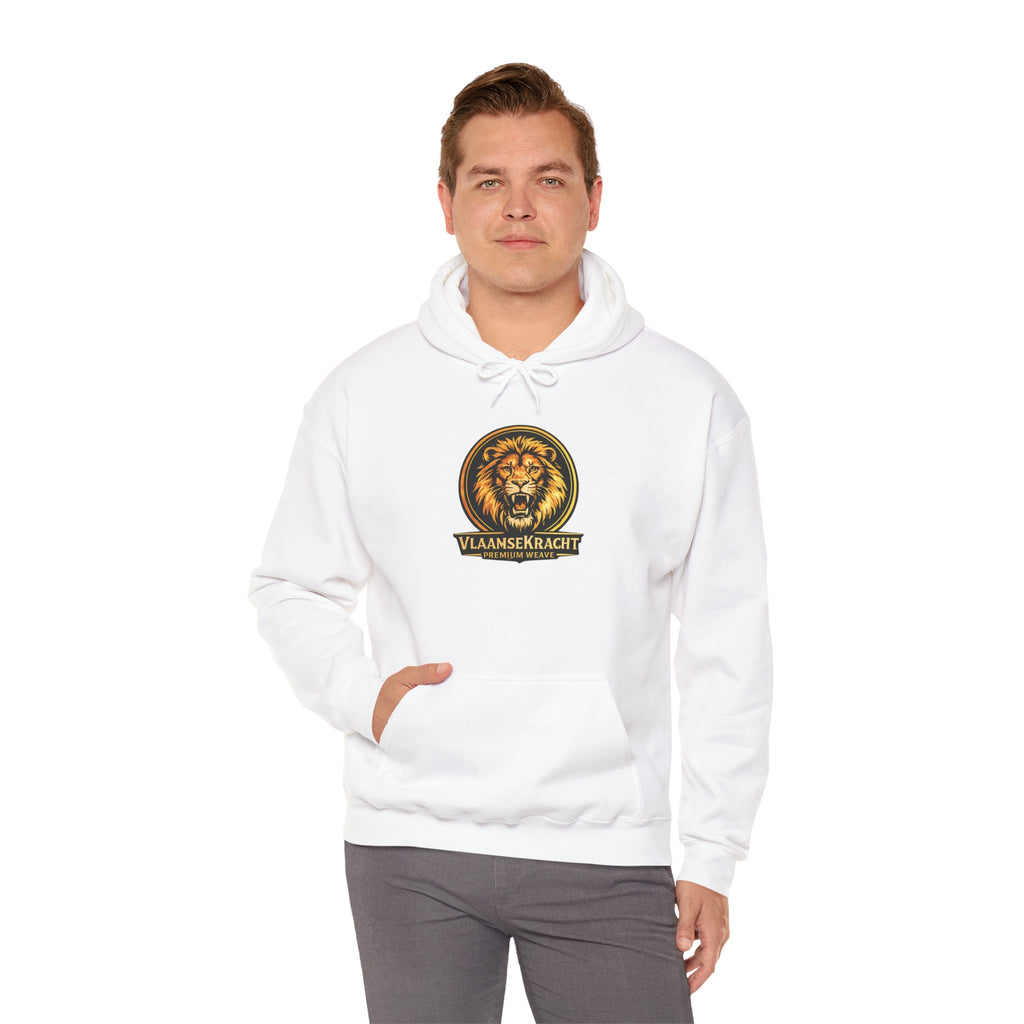 Lion Crest Hoodie - Vlaankerkracht Vintage Lion Emblem Sweatshirt