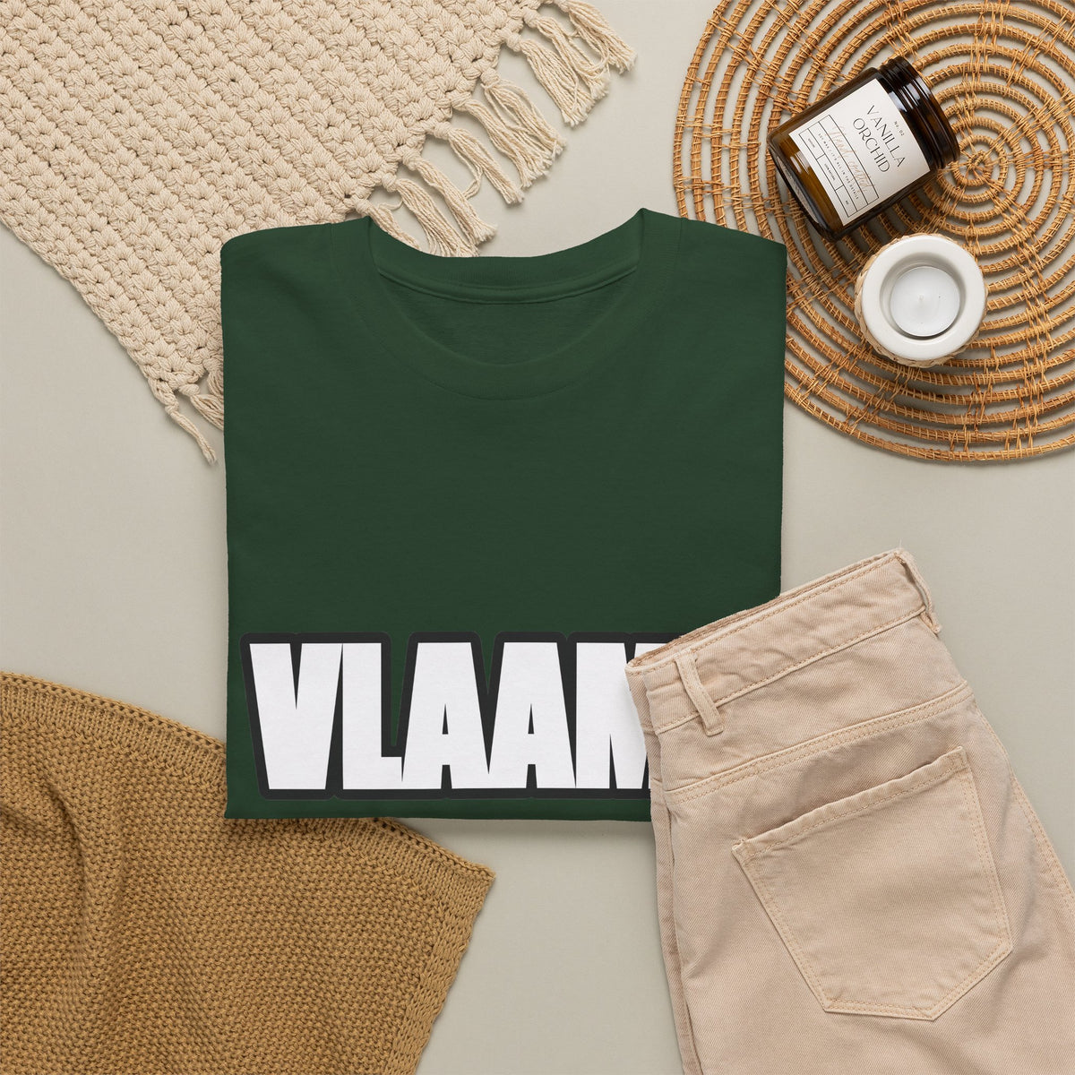 VLAAMS BLOED Unisex T-shirt | Stoere Letters | VlaamseKracht®